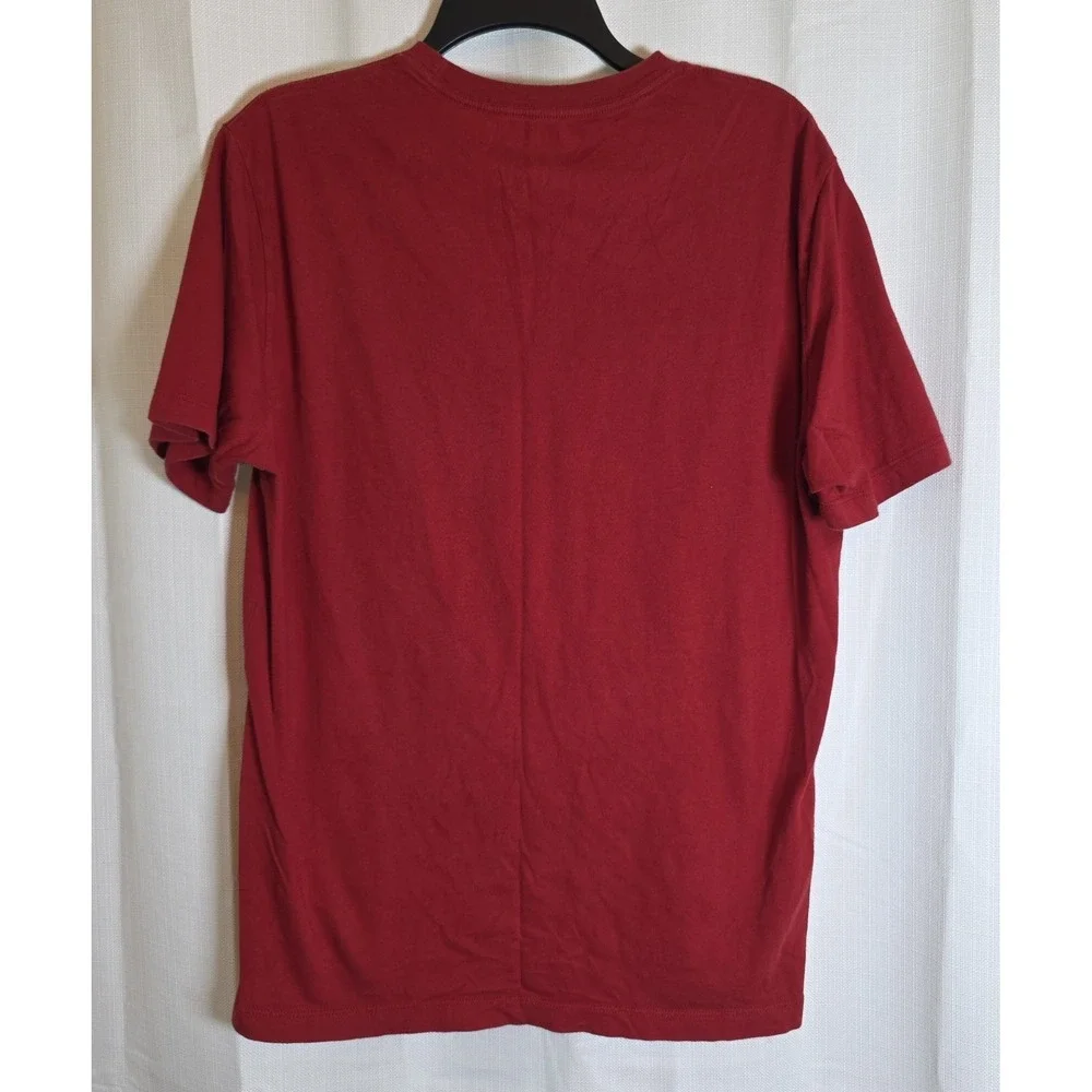 True Religion Buddha Logo T-Shirt Red Graphic Tee Men's‎ Size Large Cotton